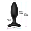 Lovense HUSH 2 Anal Plug 1.5" App Controlled