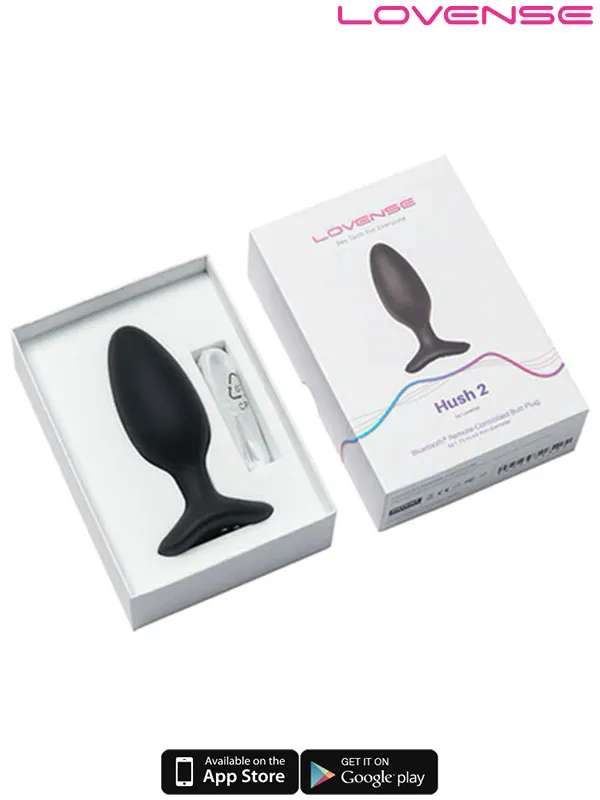 Lovense HUSH 2 Anal Plug 1.75" App Controlled