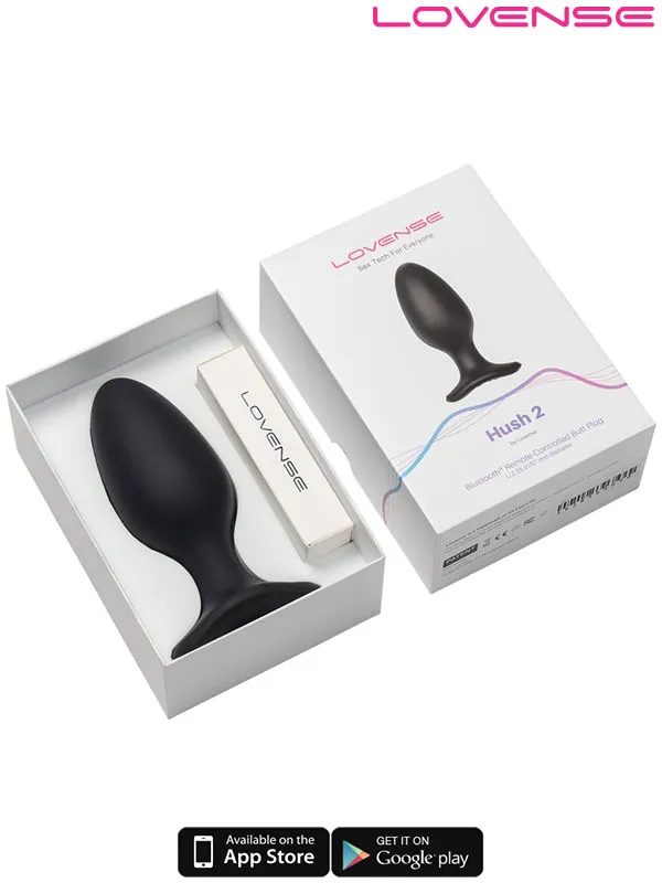Lovense HUSH 2 Anal Plug 2.25" App Controlled