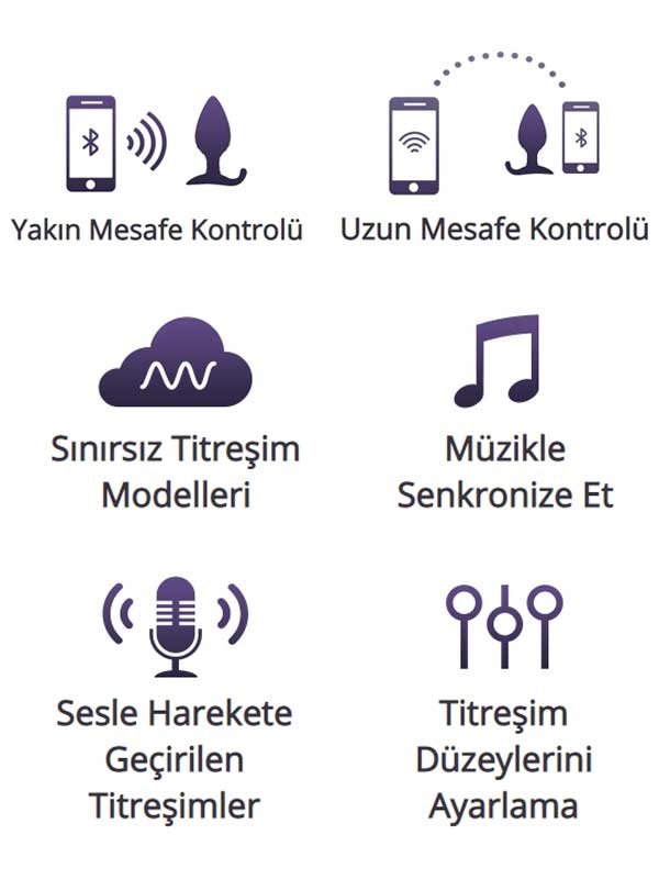 Lovense HUSH App Controlled Anal Plug 1.75"