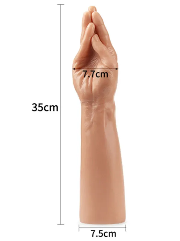 13.5" King Size Realistic Magic Hand El Dildo 35 cm