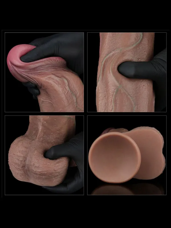 13'' Dual Layered Silicone Cock XXL 33 cm