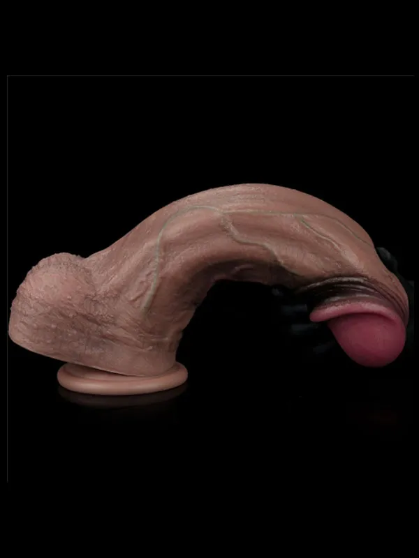 13'' Dual Layered Silicone Cock XXL 33 cm