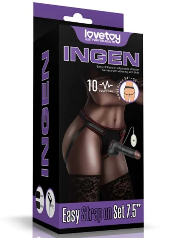 Belden Bağlamalı Titreşimli İçi Dolu 20 cm Siyah