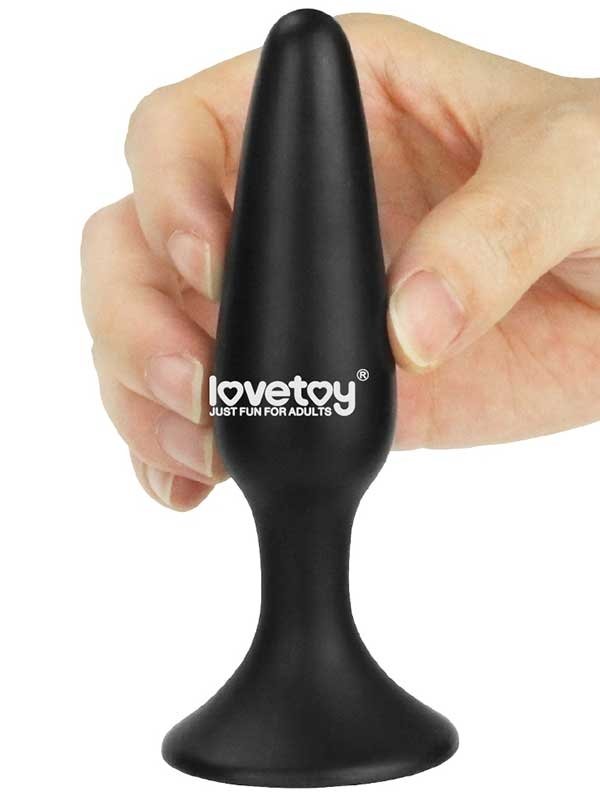 LoveToy Silicone Anal Plug S 11.5 cm Siyah