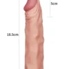 X Tender Gerçekçi Penis Kılıfı 5 cm Uzatmalı