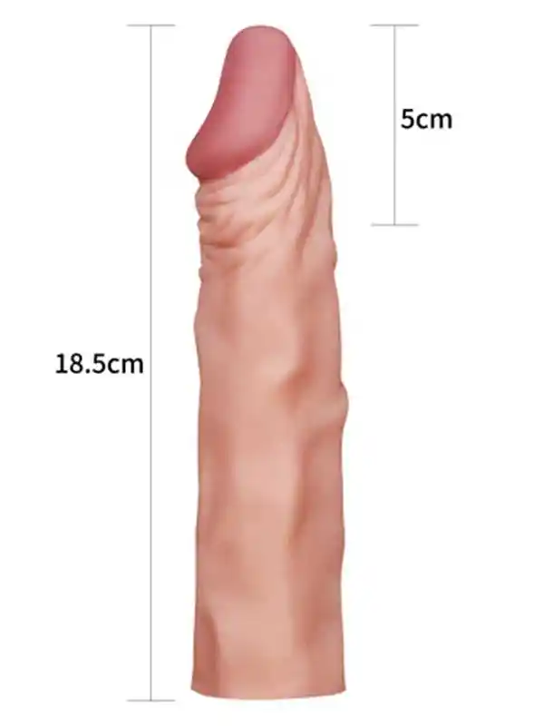 X Tender Gerçekçi Penis Kılıfı 5 cm Uzatmalı
