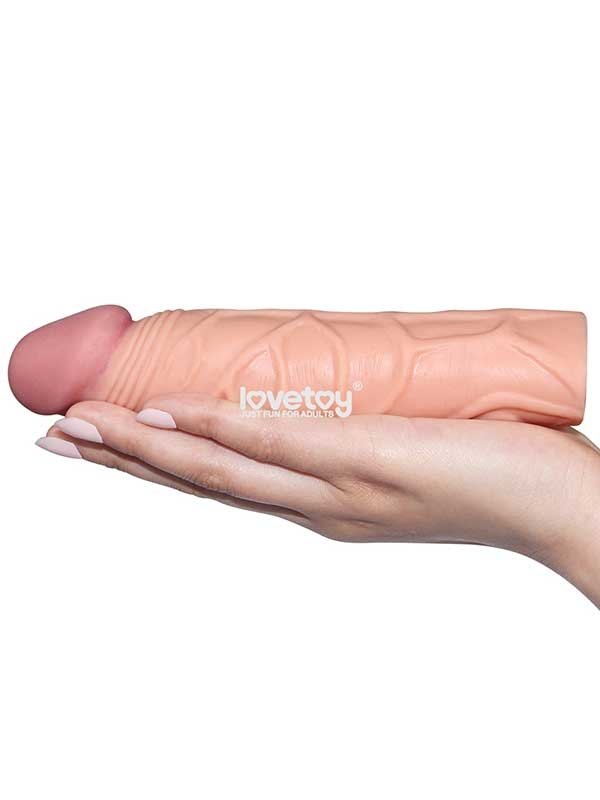 LoveToy X Tender Gerçekçi Dokulu Penis Kılıfı 2.5 cm Uzatmalı
