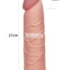 LoveToy X Tender Gerçekçi Dokulu Penis Kılıfı 2.5 cm Uzatmalı