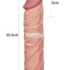 LoveToy X Tender Gerçekçi Dokulu Penis Kılıfı 5 cm Uzatmalı