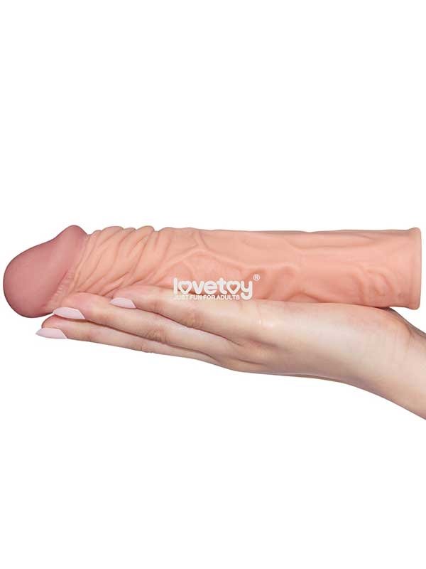 LoveToy X Tender Gerçekçi Dokulu Penis Kılıfı 5 cm Uzatmalı