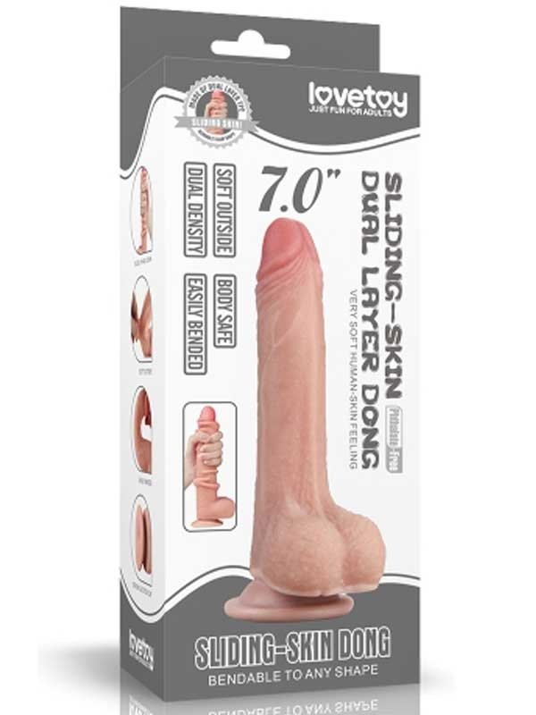 LoveToy Çift Katmanlı Penis17.5 cm