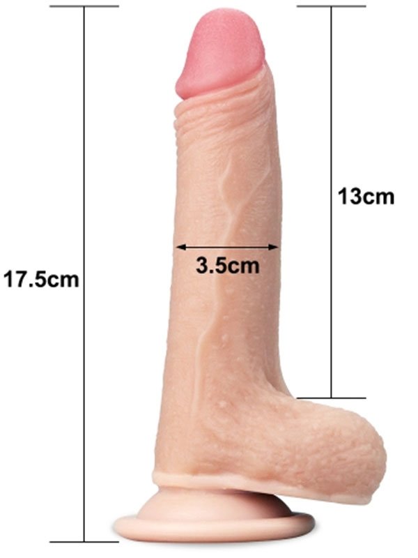 LoveToy Çift Katmanlı Penis17.5 cm