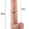 LoveToy Çift Katmanlı Dildo 20 cm