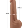 Dual Layer Çift Katmanlı Dildo 29 cm Melez