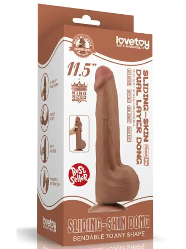 Dual Layer Çift Katmanlı Dildo 29 cm Melez
