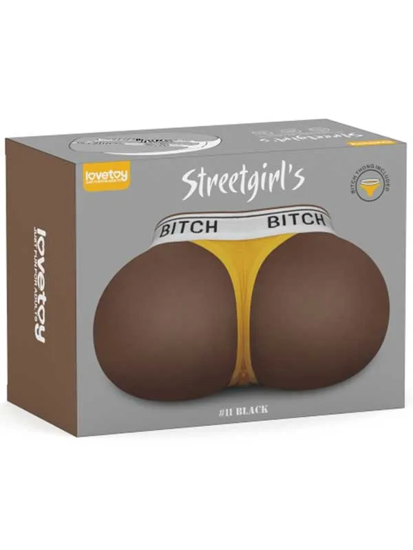 lovetoy-streetgirls-bitch-cift-girisli-gercekci-tangali-siyah-kalca-2-5-kg-3 Çift Girişli Gerçekçi Tangalı Siyah Kalça 2.5 kg