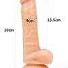 Ultra Yumuşak Realistik Penis 20 cm