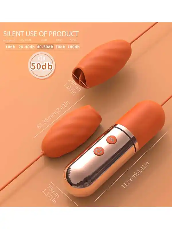 2'li Şarjlı Dil Stimülasyonlu Titreşim Topları