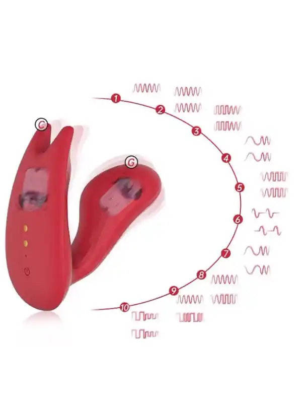 UMI Telefon Kontrollü Çiftler İçin Giyilebilir Vibratör