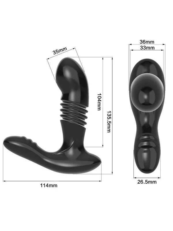 NOXXX A-Heros Rumble Şarjlı Uzaktan Kumandalı İleri Geri Hareketli  Vibratör