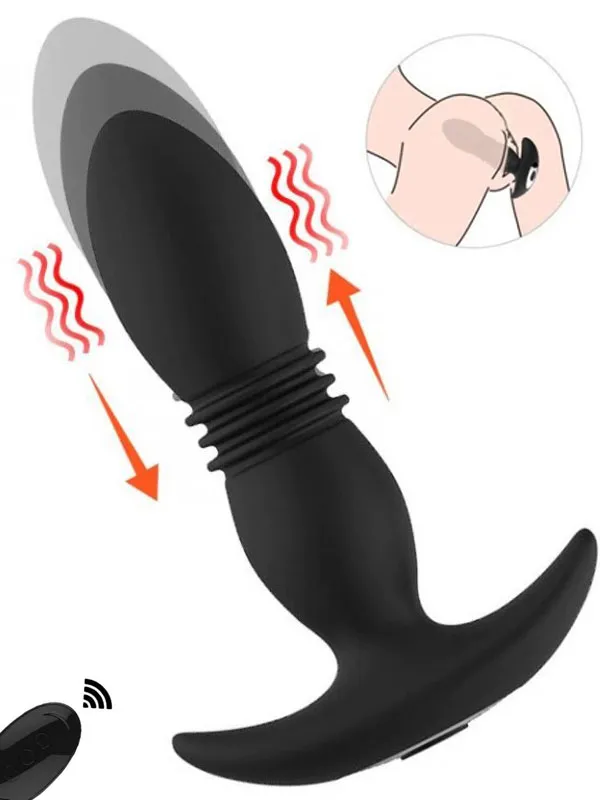 NOXXX Uzaktan Kumandalı İleri Geri Hareketli Şarjlı Anal Dildo