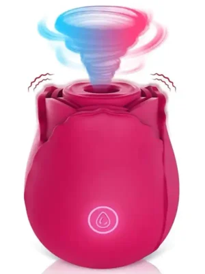 NOXXX Gül Tasarımlı Titreşimli Vakumlu Klitoral Vibratör