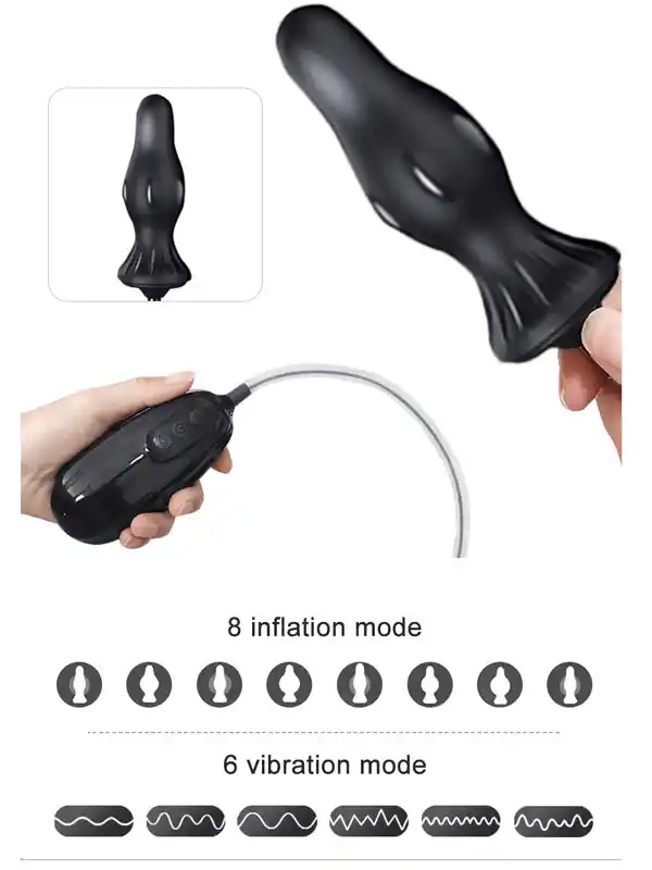 Titreşimli ve Şarjlı Şişirilebilir Anal Set