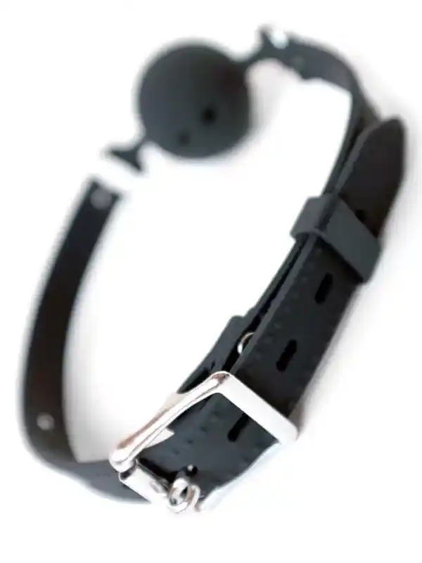 NOXXX  Delikli Silikon Ağız Topu Siyah