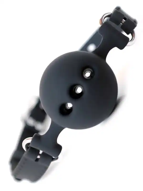 NOXXX  Delikli Silikon Ağız Topu Siyah