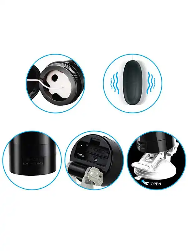 NOXXX Vantuzlu ve Titreşimli Kupa Mastürbatör