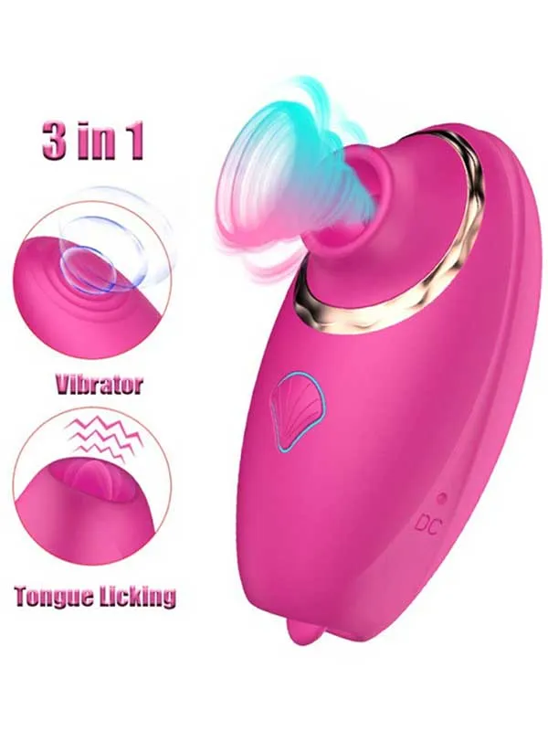 NOXXX Dil Özellikli Vakumlu Şarjlı Titreşimli Orgazm Vibratörü