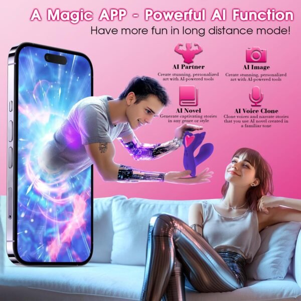 Pembe Tilki Uygulama Kontrollü Giyilebilir Külot Vibratörü