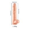 Pembe Tilki Vakum Tabanlı Ten Rengi Realistik Dildo 21cm