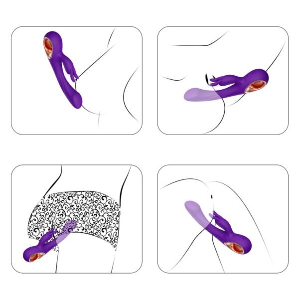 Pembe Tilki Yeni Rabbit Vibratör Mor