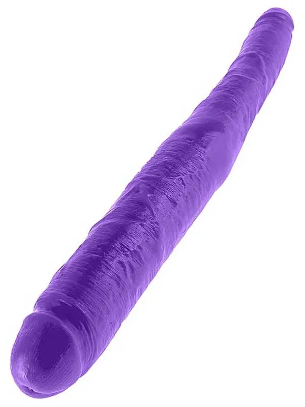Double Dillio 16" Çift Başlı Dildo 43 cm Mor