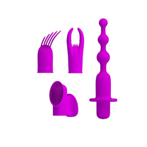 Pretty Love 4’ü 1 Arada USB Şarjlı 12 Mod Titreşimli Bullet Set