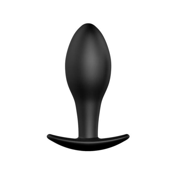 Pretty Love Siyah Kadife Dokulu Silikon Anal Plug
