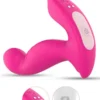 Giyilebilir Şarjlı Uzaktan Kumandalı Döner Başlı Klitoris Uyarıcılı Anal Vibratör