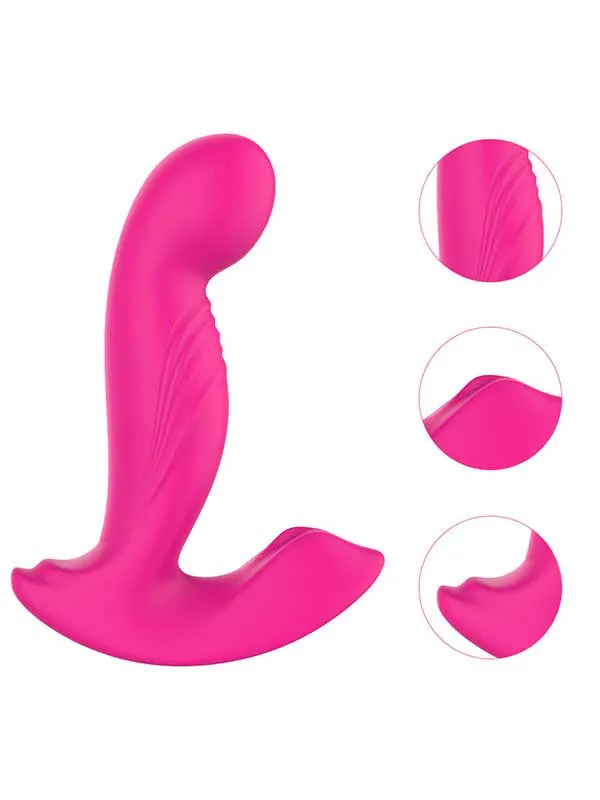 Giyilebilir Şarjlı Uzaktan Kumandalı Döner Başlı Klitoris Uyarıcılı Anal Vibratör