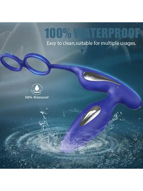 Penis Halkalı Prostat ve Elektro Şok Özellikli Anal Vibratör