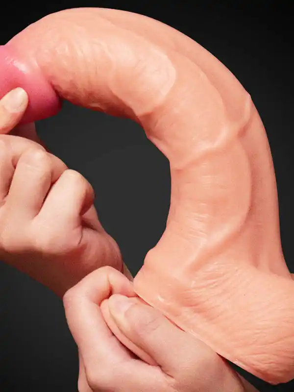 10″ Dual Layer Realistik Dildo 25 cm