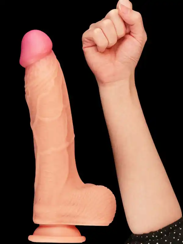 10″ Dual Layer Realistik Dildo 25 cm