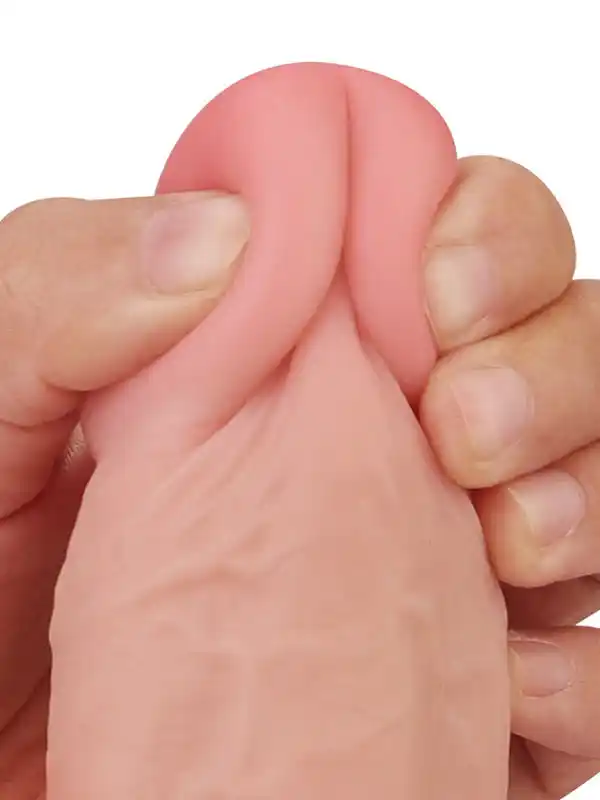 real-skin-9-dual-layer-realistik-dildo-23-cm-4 9" Dual Layer Oynar Derili Realistik Dildo 23 cm