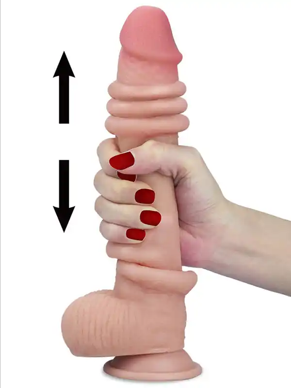 real-skin-9-dual-layer-realistik-dildo-23-cm-5 9" Dual Layer Oynar Derili Realistik Dildo 23 cm