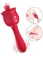 rossi-g-spot-ve-dil-yalama-ozellikli-sarjli-vibrator Erojen Bölge Etkili Çift Taraflı Şarjlı Vibratör