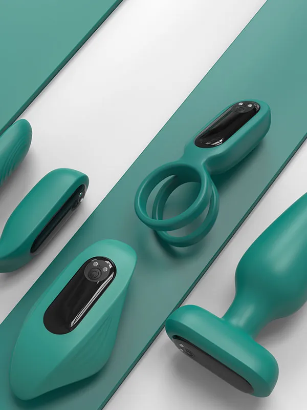 Çiftler İçin Uzaktan Kumandalı Şarjlı Titreşimli Aşk Seti