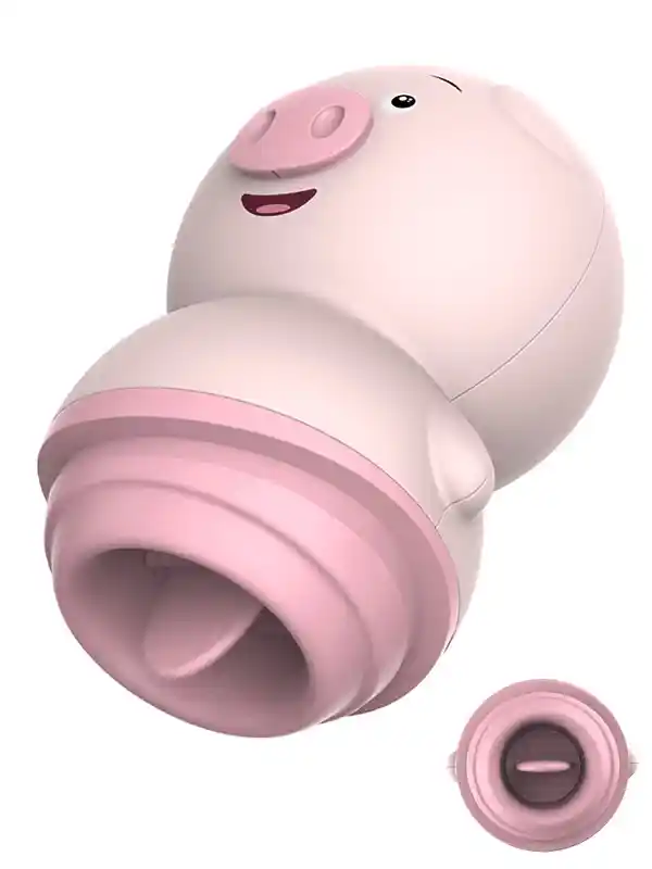 Klitoris ve Dil Hareketli Şarjlı Domuzcuk Vibratör