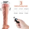 Döner Başlı Uzaktan Kumandalı Şarjlı Realistik Dildo 25.5 cm