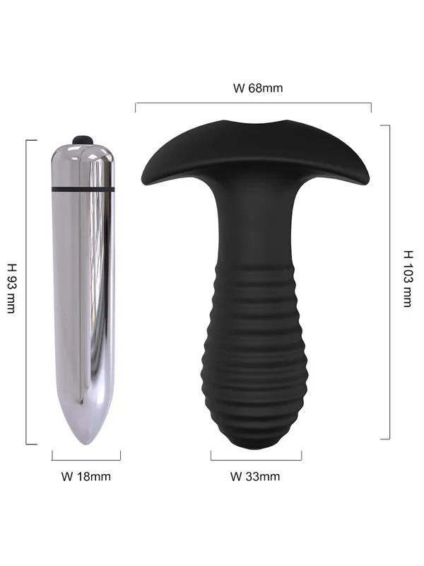 Giyilebilir Titreşimli Spiral Butt Plug